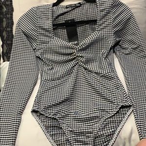 Nasty Gal Gingham bodysuit
